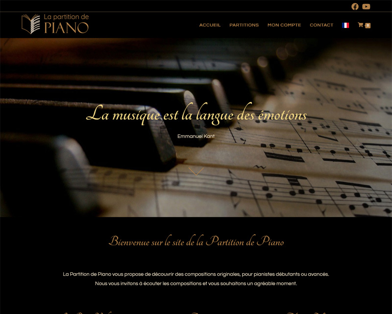 Création site web musique